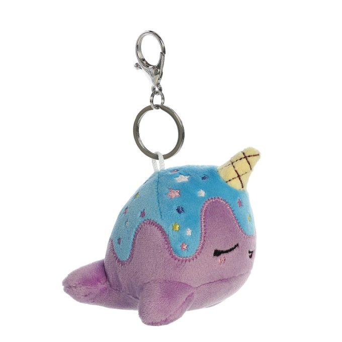 Aurora® - Tasty Peach® - 4" Blue Moon Nomwhal Clip-On