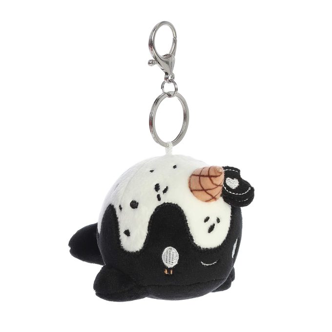 Aurora® - Tasty Peach® - 4" Cookies & Cream Nomwhal Clip-On