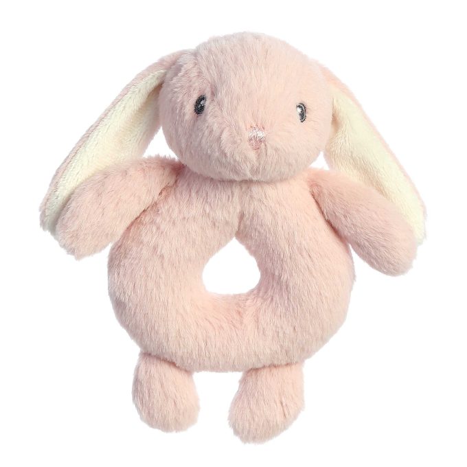 ebba™ - Dewey™ - 6" Rose Ring Rattle