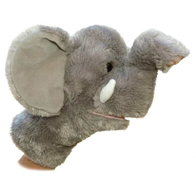 Aurora® - Hand Puppet - 10" Elephant