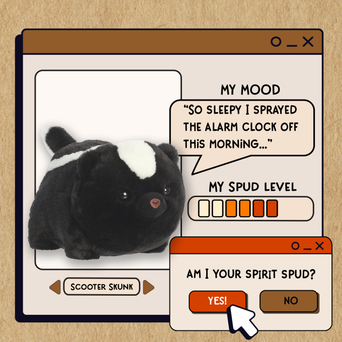 Aurora® - Spudsters™ - 10" Scooter Skunk™