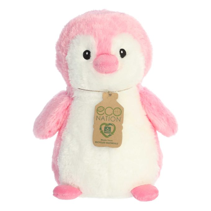 Aurora® - Eco Nation™ - Eco Hugs™ - 12" Penguin - Pink