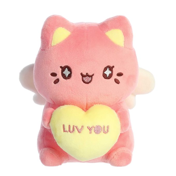 Aurora® - Tasty Peach® - 7" Candy Heart Meowchi - Dark Pink