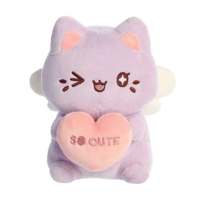 Aurora® - Tasty Peach® - 7" Candy Heart Meowchi - Lavender