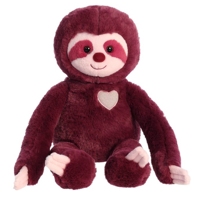 Aurora® - Valentine - 20.5" Sweety Sloth - Amethyst