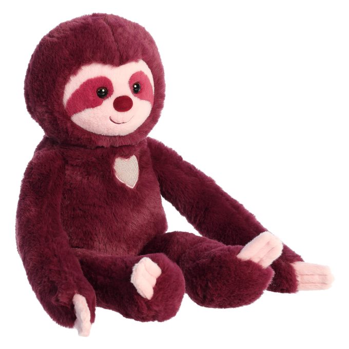 Aurora® - Valentine - 20.5" Sweety Sloth - Amethyst