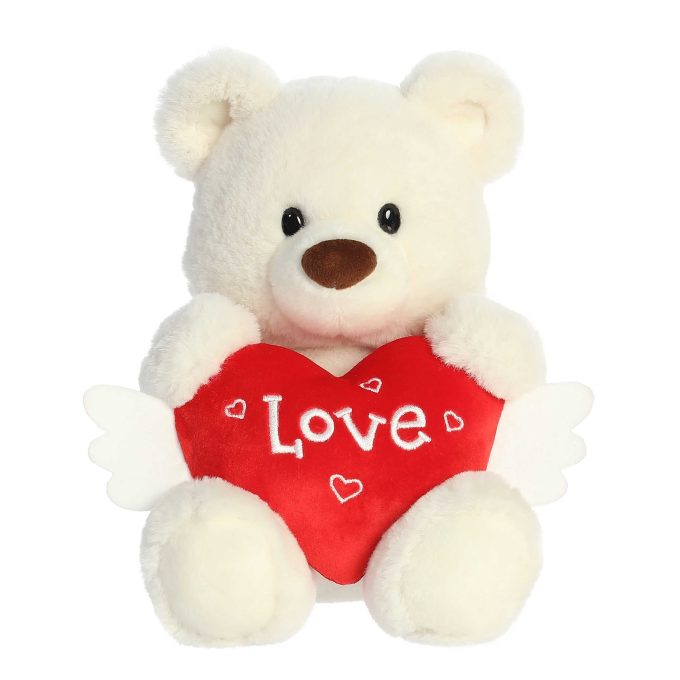 Aurora® - Valentine - 10" Flutter Heart Bear™