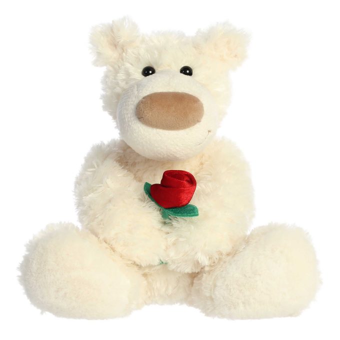 Aurora® - Valentine - 12" Honey Bear™ With Rose