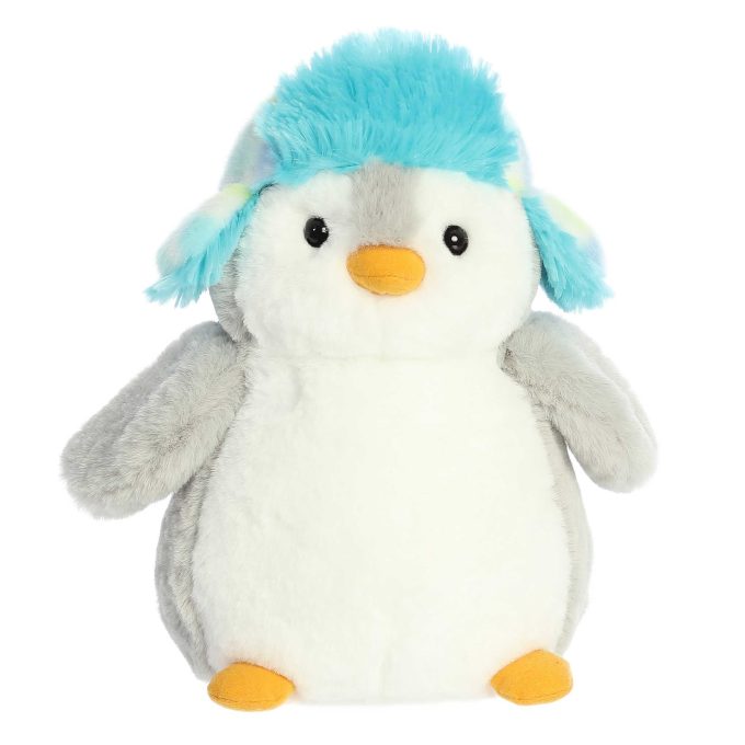 Aurora® - PomPom Penguin™ - 10" Blue Mosaic