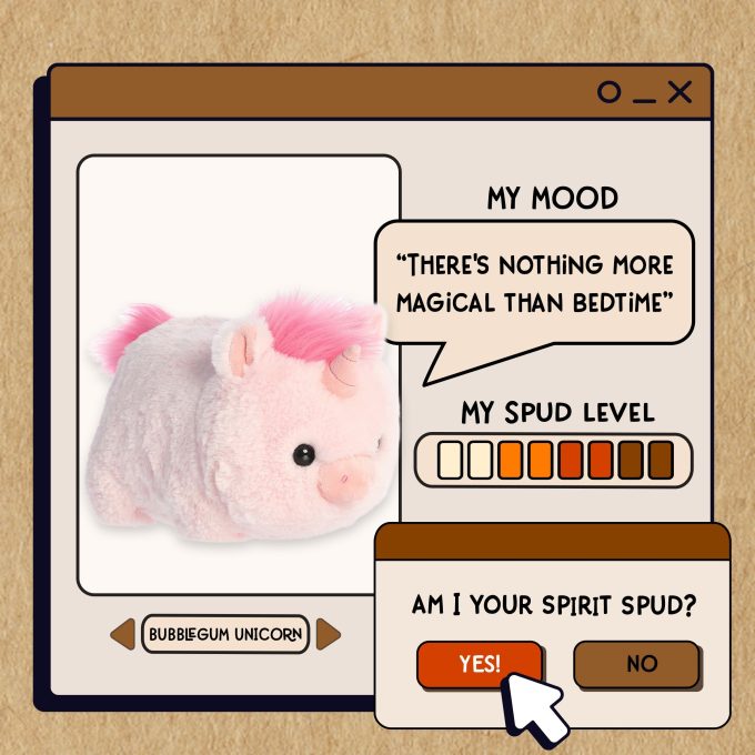 Aurora® - Spudsters™ - 10" Bubblegum Unicorn™