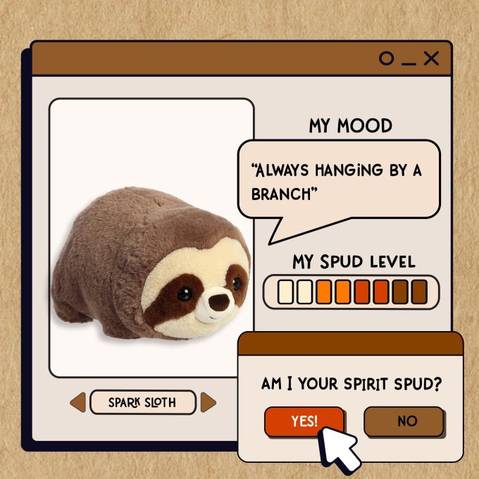 Aurora® - Spudsters™ - 10" Spark Sloth